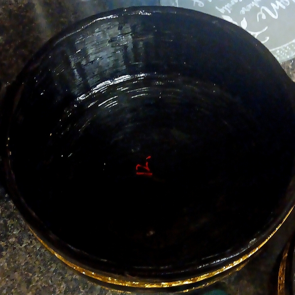 Vintage Japanese Jukabu Black and Gold Lacquered Stackable Banquet Bento Box - Picture 8 of 8